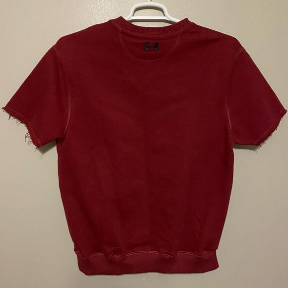 Men's Under Armour Project Rock Originators Cutoff Sweatshirt 1368410-626 Small - Picture 2 of 3